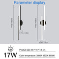 LED Ceiling Light,17W 1530LM Modern Ceiling Lamp Dimmable 3 Colour Temperatures,60cm Simple Lines LED Wall Light For Bedroom