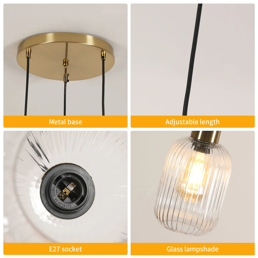 Clear Copper Drop – nowoczesna lampa sufitowa
