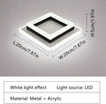 Square Ceiling Light,24W Super Bright Modern LED Ceiling Lamp,White Light 6500K LED Ceiling Lights for Bedroom, Office,  Living Room