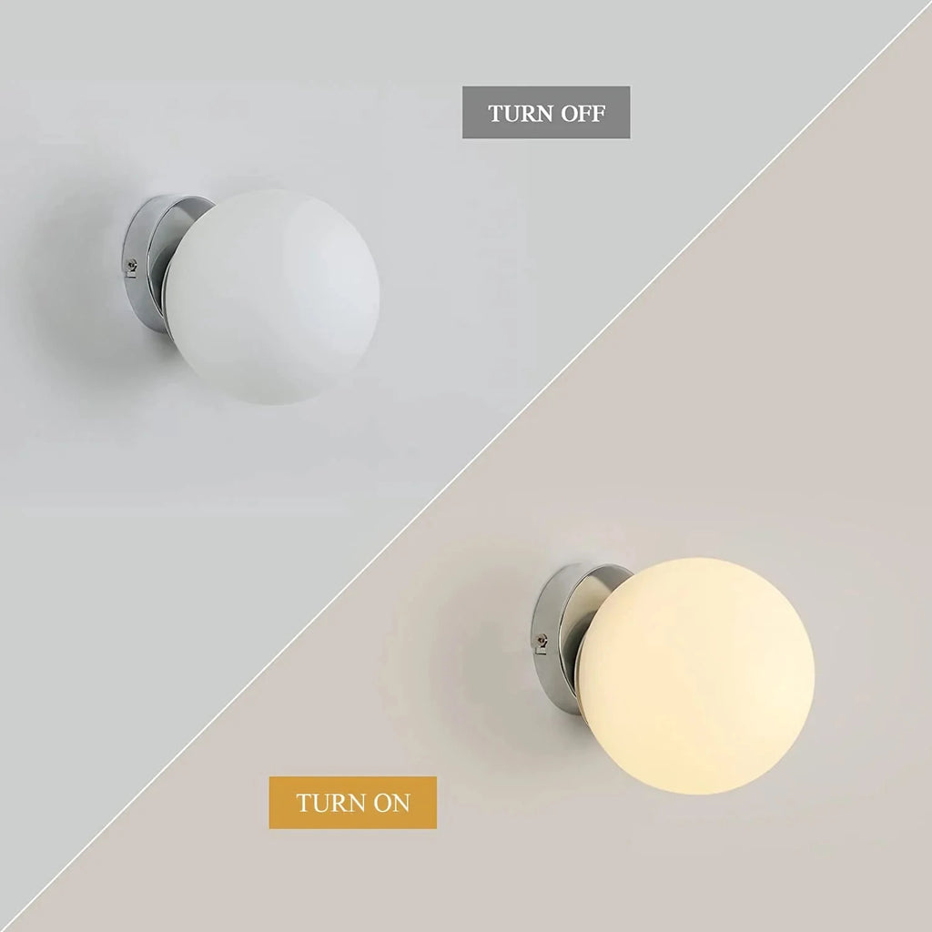 Glass Ball – nowoczesny kinkiet ścienny/ lampa sufitowa