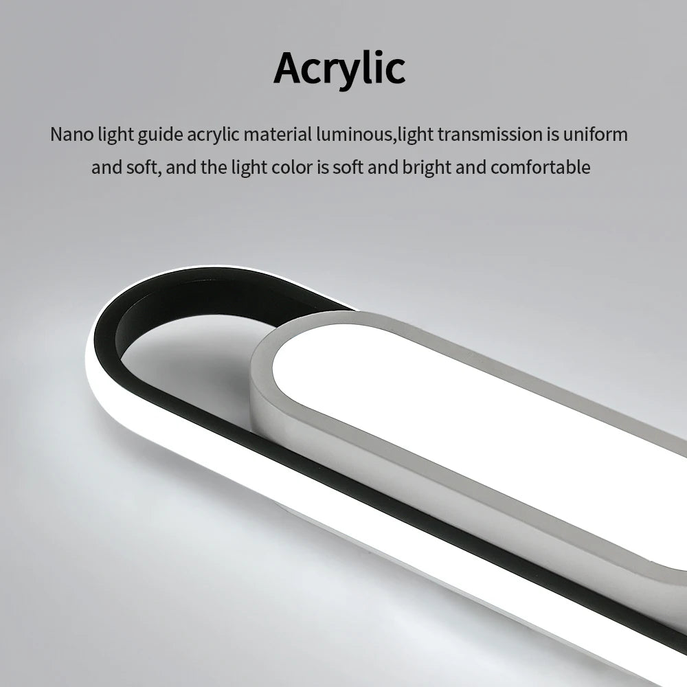 Modern LED Ceiling Light,33W 3712LM Rectangular Flush Mount LED Ceiling Light Cold White 6500K For Bedroom Hallway Balcony