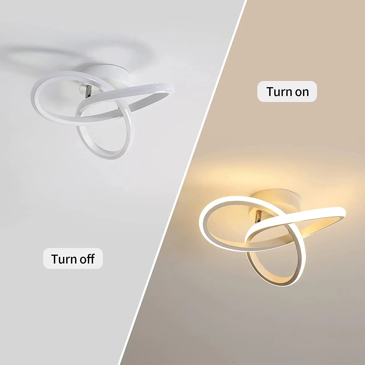LED Ceiling Light,Modern LED Ceiling Light 22W 2500 LM,Aluminium Ceiling Light for Bedroom,Kitchen,Balcony,Living Room,Hallway,Warm Light 3000K-25cm