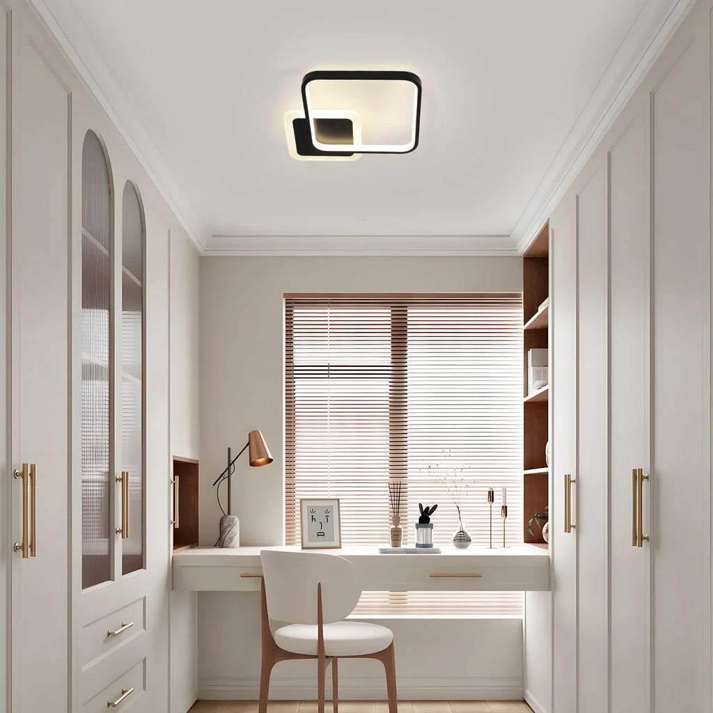 Dimmable Ceiling Light with Remote Control,20W Ceiling Lights Fixtures Brightness Adjustable 3000K-6500K For Living Room