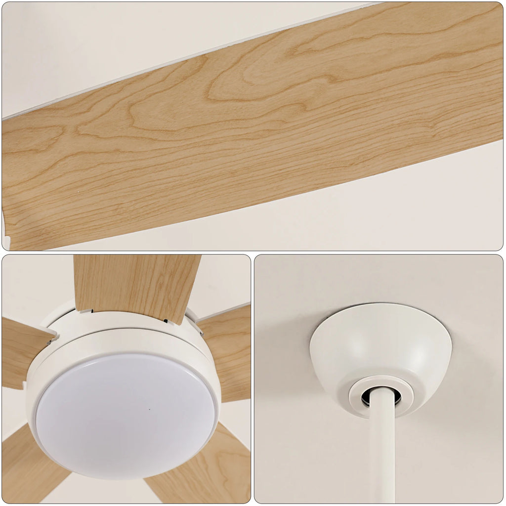 Dimmable Ceiling Fans Lights,LED Ceiling Fan With Remote Control,Adjustable 3-Color Temperatures Ceiling Fan Lamp 3000K-6500K