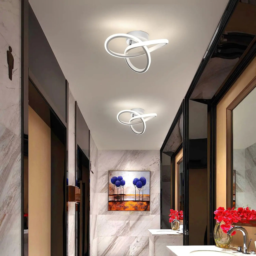 Modern LED Ceiling Light,25cm Clover shape Ceiling Lamp,Various lights for Hallway,Living Room,Bedroom 3000K/4500K/6500K