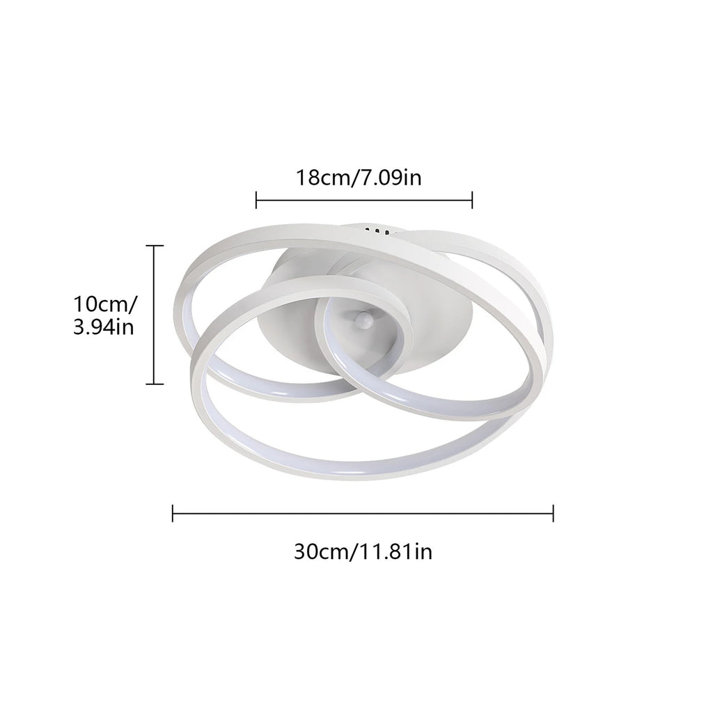 Modern Flush Mount Ceiling Light,Led Ceiling Light Fixtures,40W Close to Ceiling Lights,3000K Warm Light