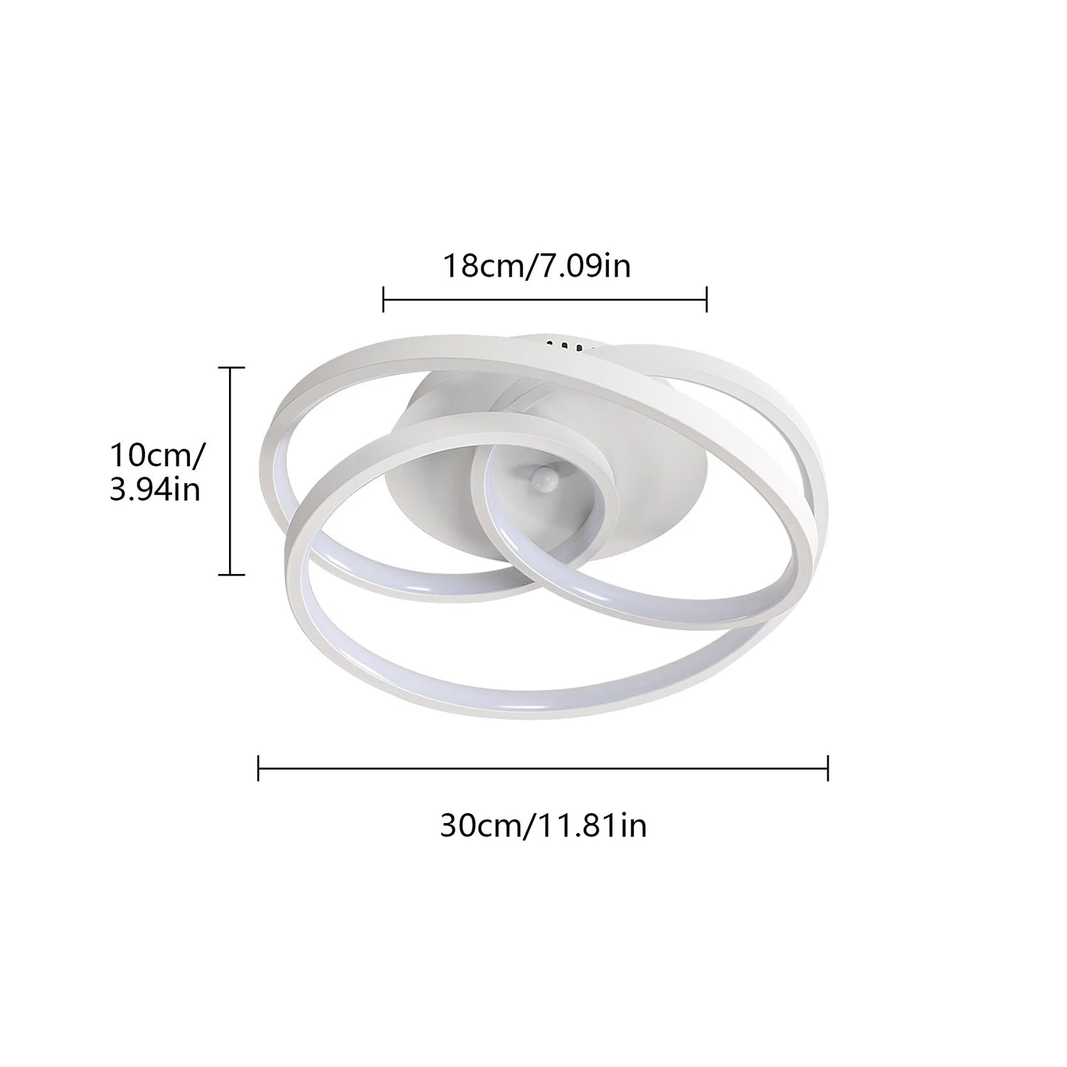 Modern Flush Mount Ceiling Light,Led Ceiling Light Fixtures,40W Close to Ceiling Lights,3000K Warm Light