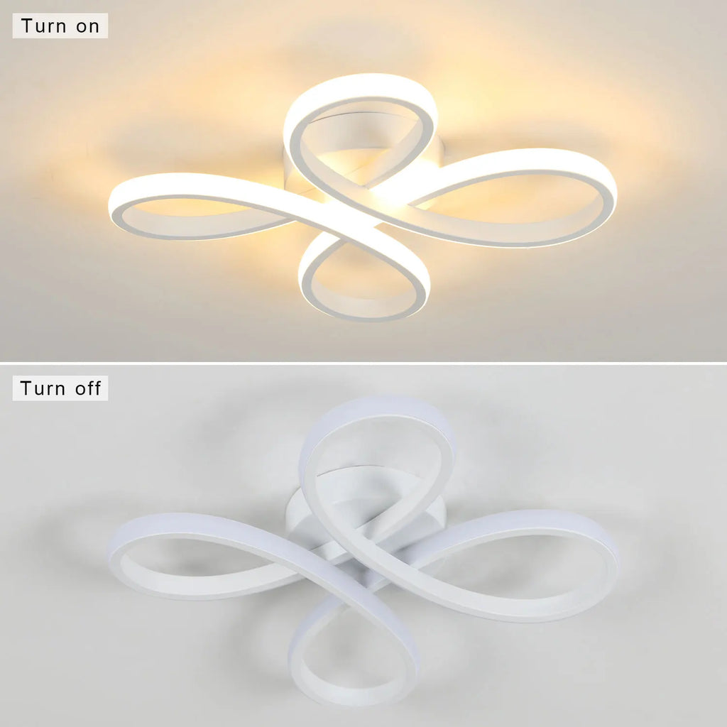 LED Ceiling Light,30W 3500LM Creative Flower Shapes LED Ceiling Lamp in Acrylic Modern Ceiling Light for Living Room,Bedroom,Dining Room,Warm Light 3000K