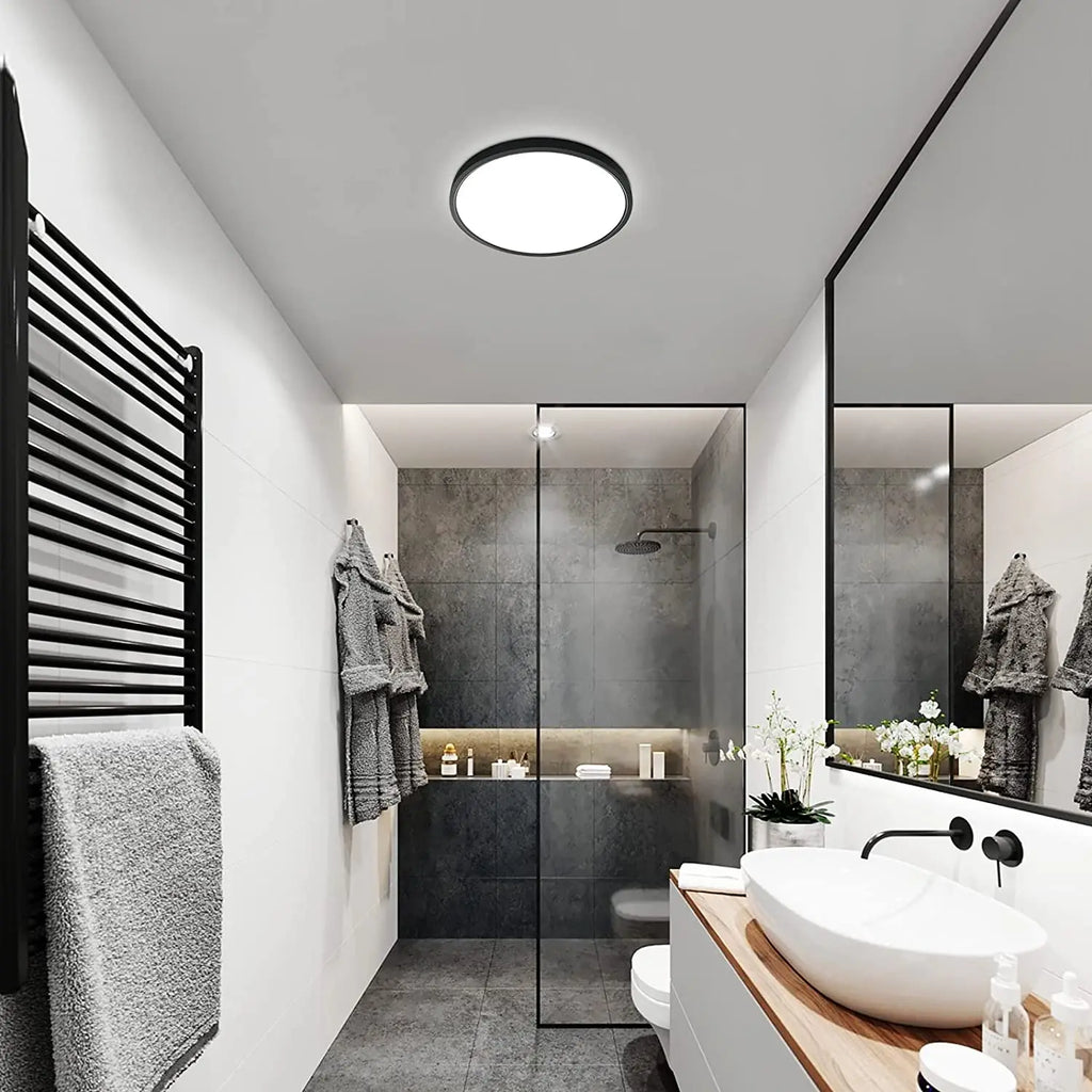 LED Flush Mount Ceiling Light,24W 2050LM Round Ceiling Lights,Ultra-Thin Ceiling Lamp for Bedroom,White Light 6500K