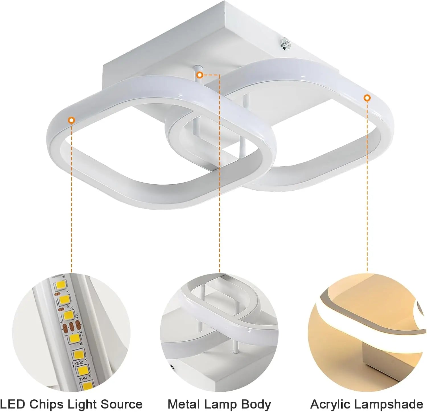 Quadra Duo – nowoczesna lampa sufitowa