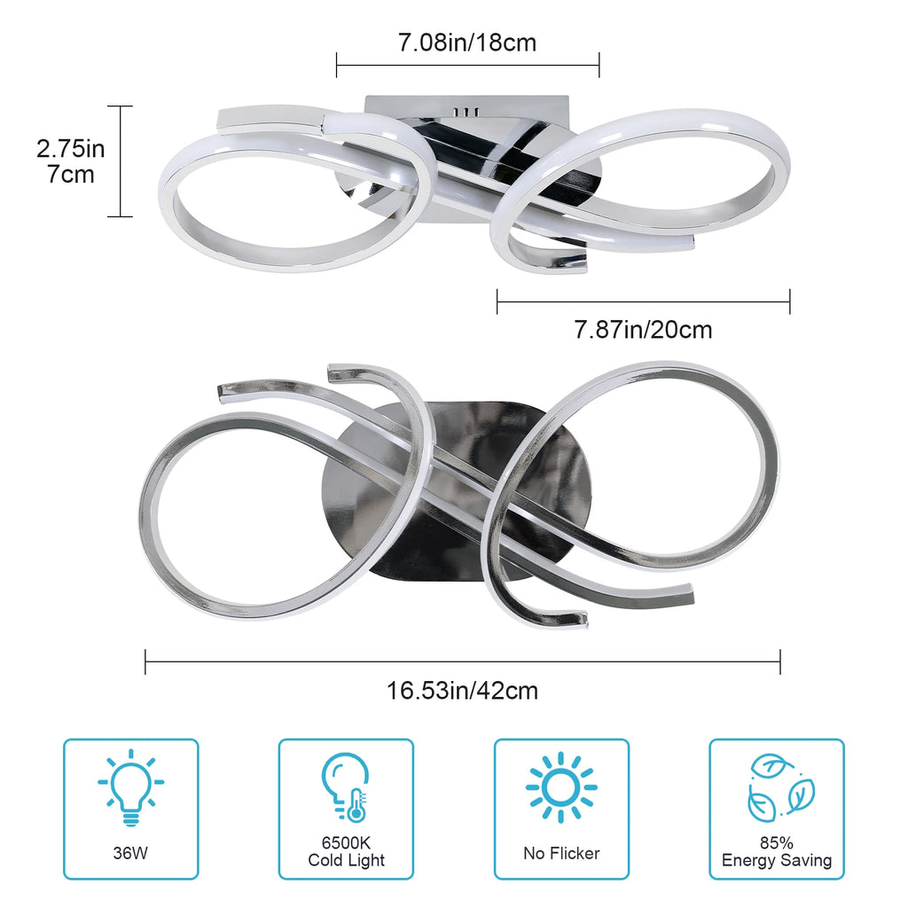 Ufo Chrome – nowoczesna lampa sufitowa