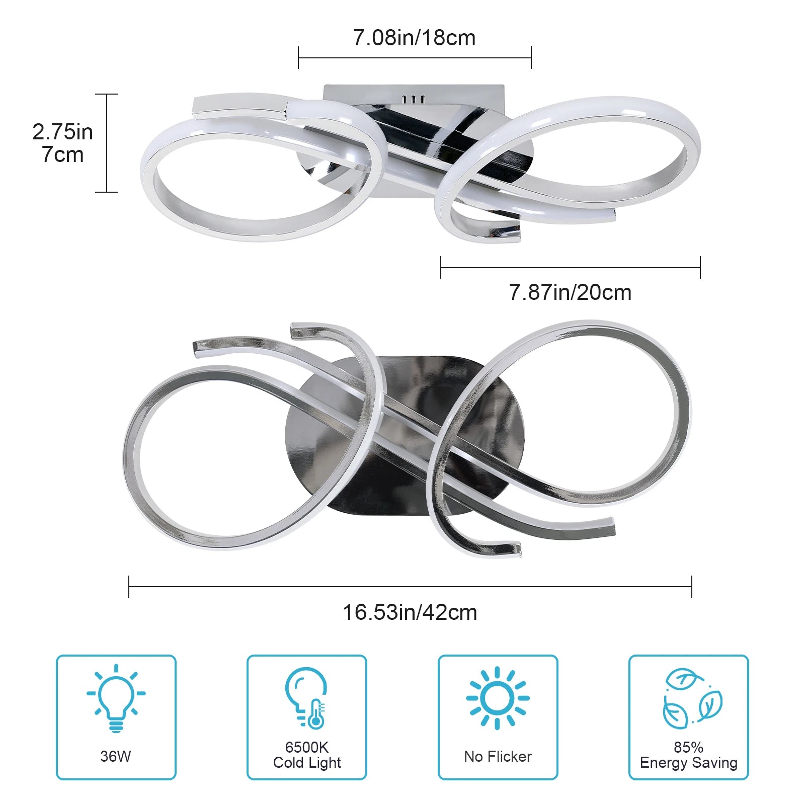 Ufo Chrome – nowoczesna lampa sufitowa