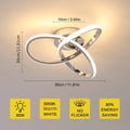LED Ceiling Light Fixtures,30W Close to Ceiling Lamps,Modern Flush Mount Ceiling Light for Hallway,Bedroom,Warm Light 3000K