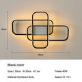 LED Ceiling Light,Dimmable Ceiling Light With Remote Control,44W LED Ceiling Lamps Fixtures Brightness Adjustable3000K-6500K  For Living Room,Bedroom,Dining Room