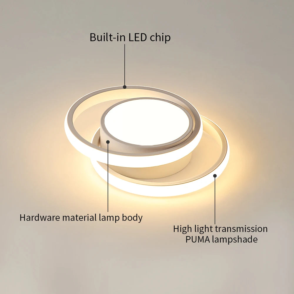 Modern LED Ceiling Lights,LED Ceiling Lamps 36W 3240LM,Warm White 3000K Round Ceiling Lighting for Bedroom Hallway Balcony