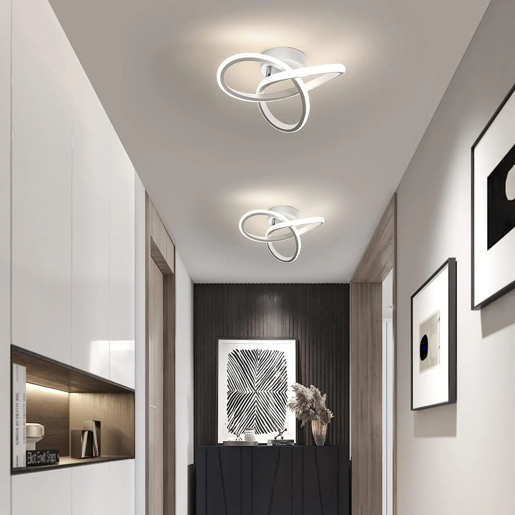 Modern LED Ceiling Light,25cm Clover shape Ceiling Lamp,Various lights for Hallway,Living Room,Bedroom 3000K/4500K/6500K