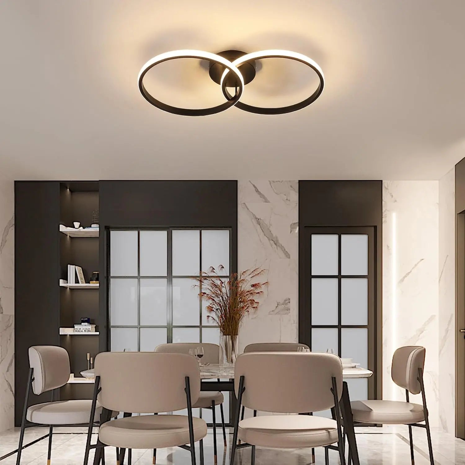 Dimmable LED Ceiling Light,38W 4275LM  LED Ceiling Light with Remote Control  Dimmable 3000K-6500K,Ceiling Lamp for Living Room