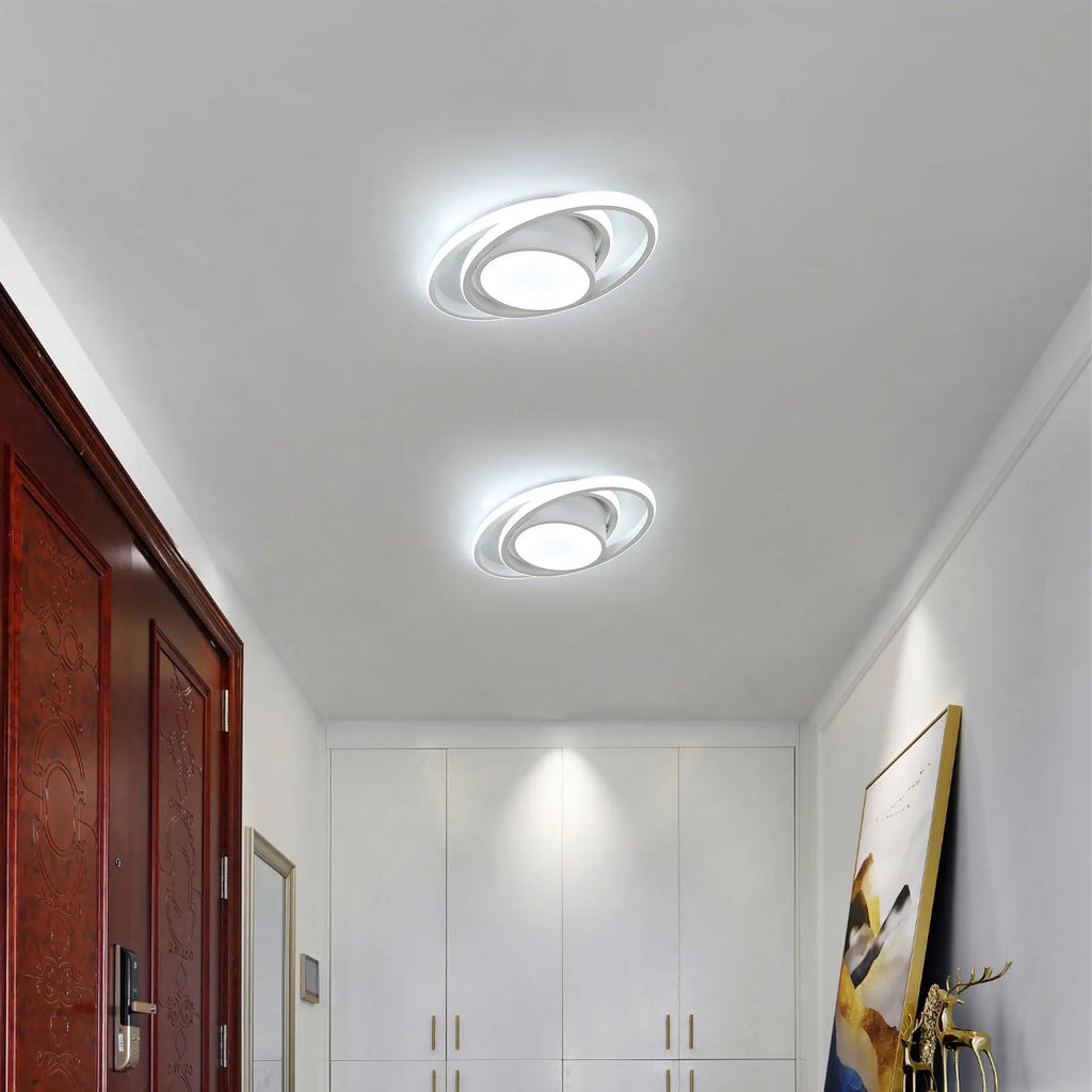 LED Ceiling Light,39W 4385LM Lighting Fixture,Round Modern Design Ceiling Lamp for Living Room Bedroom Corridor Balcony, Dia 39cm, Warm Light 3000K/White Light 6500K