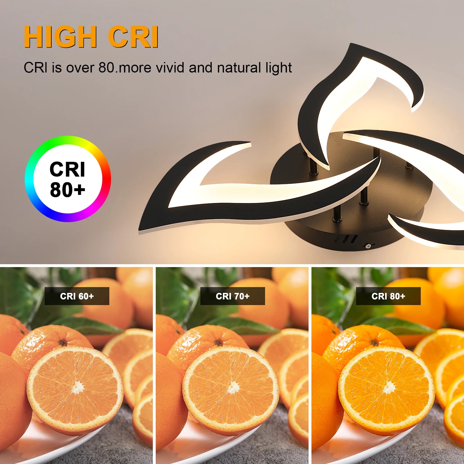 Modern  Flower Shape LED Ceiling Light,36W 4000LM LED Ceiling Lamp,Warm Light 3000K Acrylic Ceiling Light for Bedroom