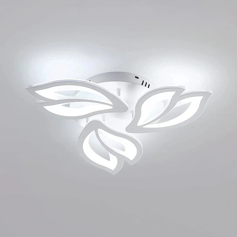 3 Heads Petal LED Ceiling Light,40W 3600LM LED Ceiling Lamp in Acrylic 6500K White Light LED Ceiling Light for Living Room
