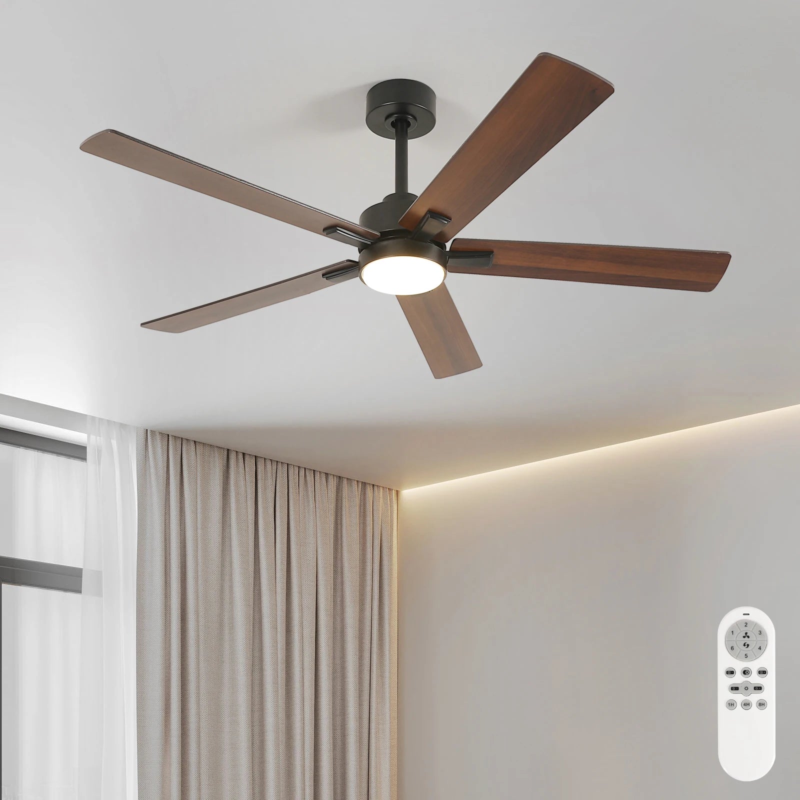 Nordic – Skandynawski Wentylator Sufitowy LED z Pilotem