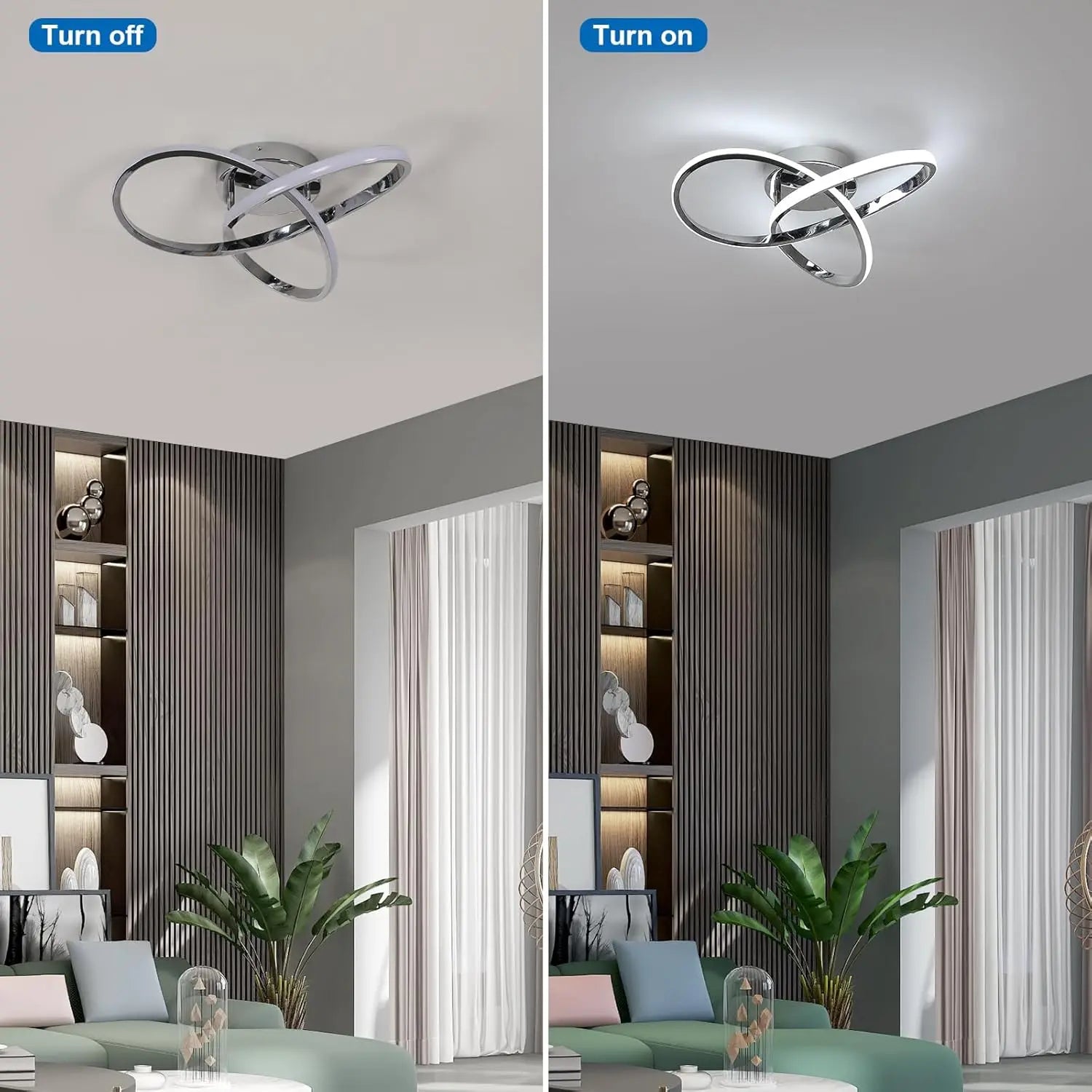 Silver Bloom – nowoczesna lampa sufitowa