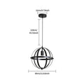 Modern Industrial Metal Pendant Hanging Light Fixtures,Farmhouse Black Cage Chandelier for Kitchen Island（Bulb not included）