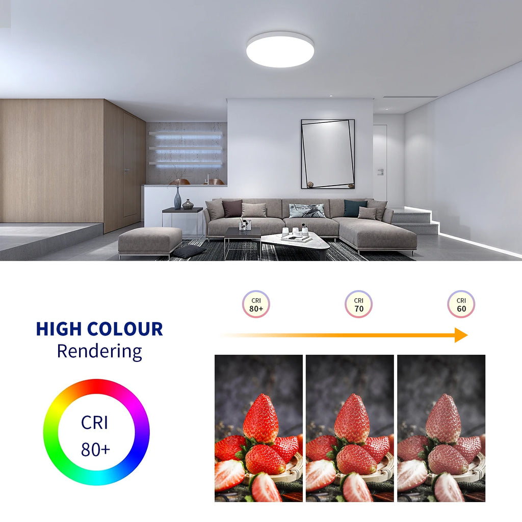 Modern Ceiling Lamp,Ultra Thin 32W 2880LM Ceiling Lights,Non-dimmable Round Flush Ceiling Light For Bedroom,Hallway,Living Room,Cold White Light 6500K