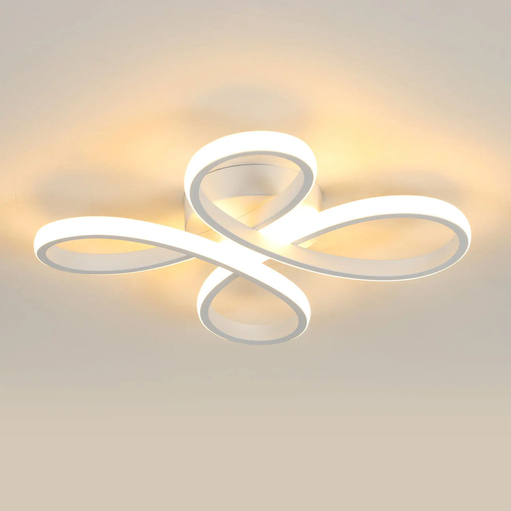 LED Ceiling Light,30W 3500LM Creative Flower Shapes LED Ceiling Lamp in Acrylic Modern Ceiling Light for Living Room,Bedroom,Dining Room,Warm Light 3000K