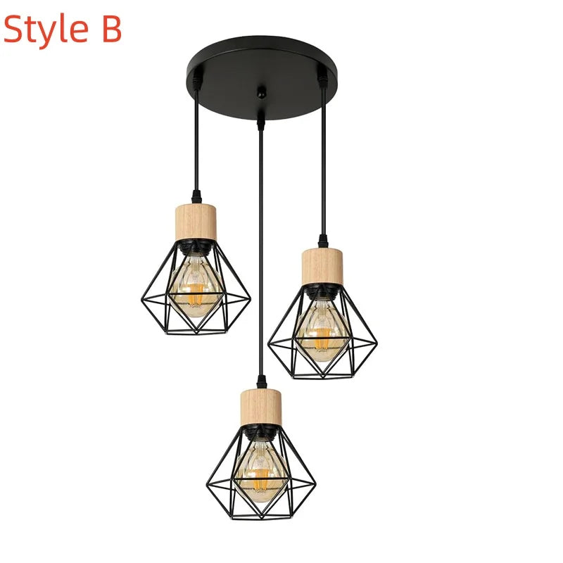 Cage Trio – Lampa Wisząca Industrialna