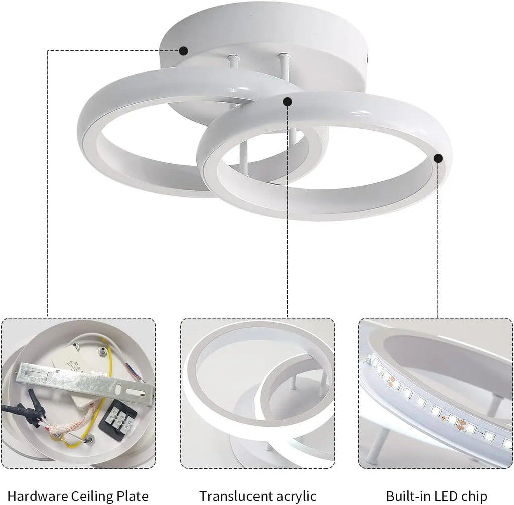 Duo – nowoczesna lampa sufitowa