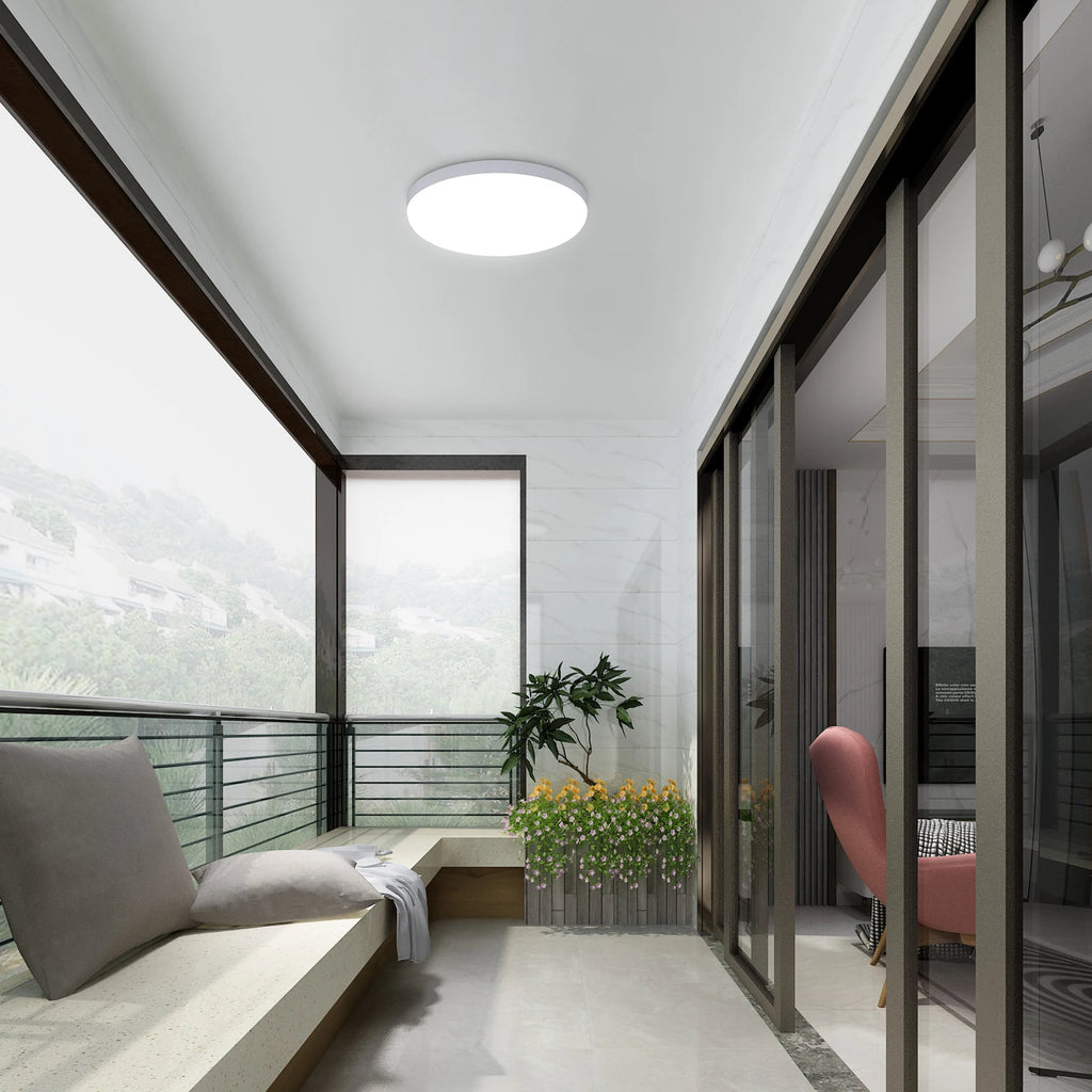 Modern Ceiling Lamp,Ultra Thin 32W 2880LM Ceiling Lights,Non-dimmable Round Flush Ceiling Light For Bedroom,Hallway,Living Room,Cold White Light 6500K