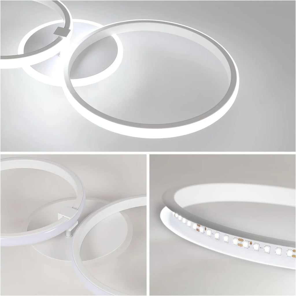 Modern LED Ceiling Lights,42W 3780LM Round Design Ceiling Lighting Ceiling Lamp for Bedroom
