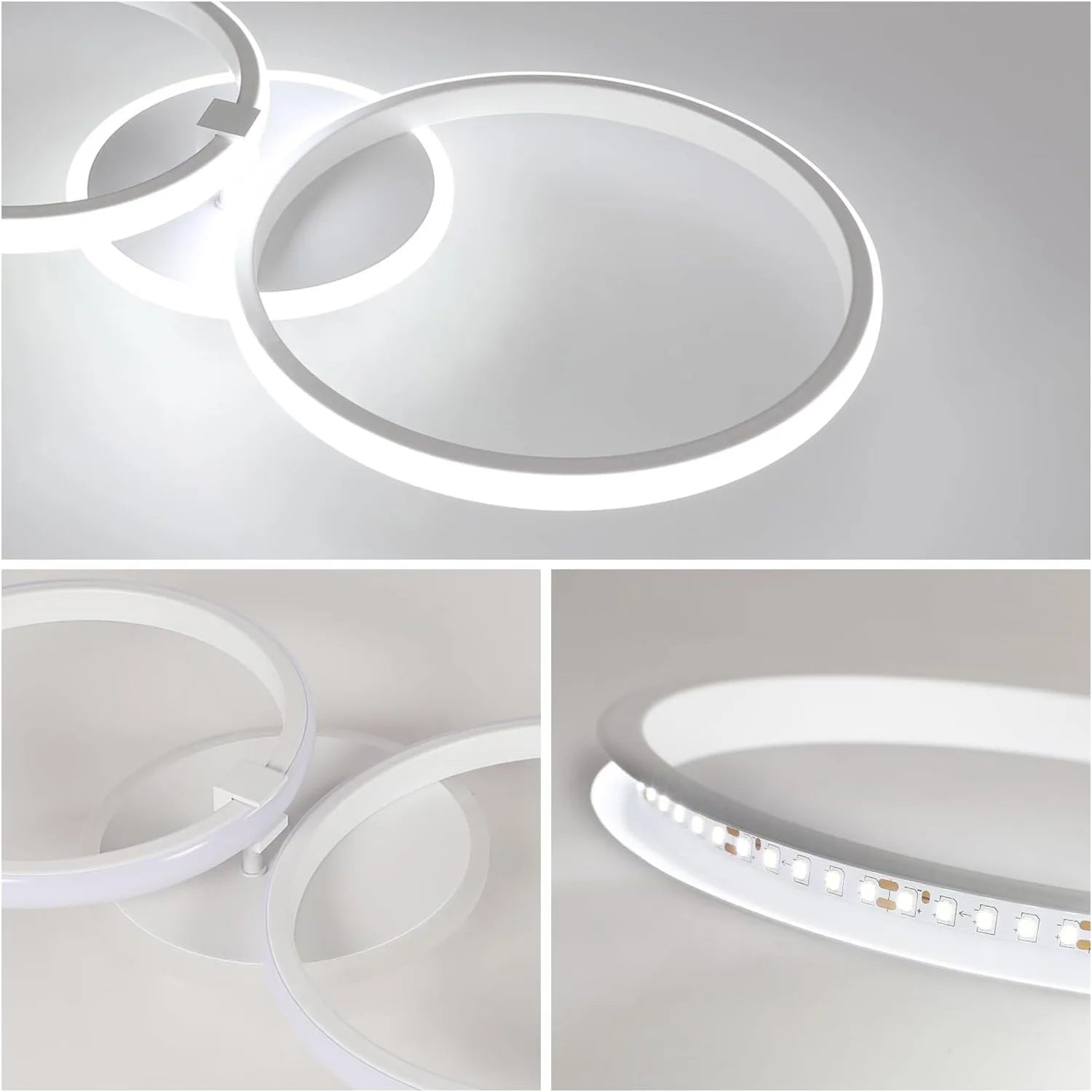 Modern LED Ceiling Lights,42W 3780LM Round Design Ceiling Lighting Ceiling Lamp for Bedroom