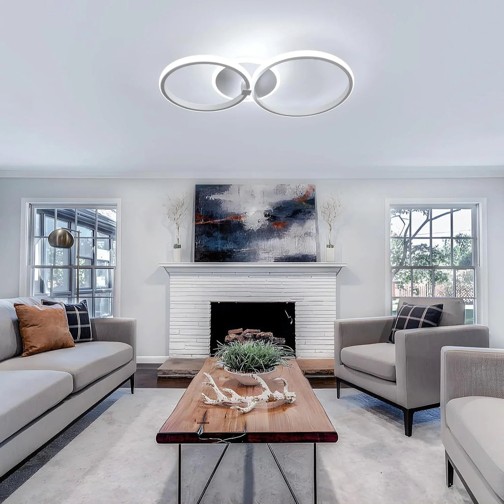 Modern LED Ceiling Lights,42W 3780LM Round Design Ceiling Lighting Ceiling Lamp for Bedroom