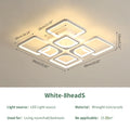Dimmable LED Ceiling Light,80W 8000LM Ceiling Lamp with Remote Control,Square Ceiling Lamp for Living Room,Office,3000~6500K