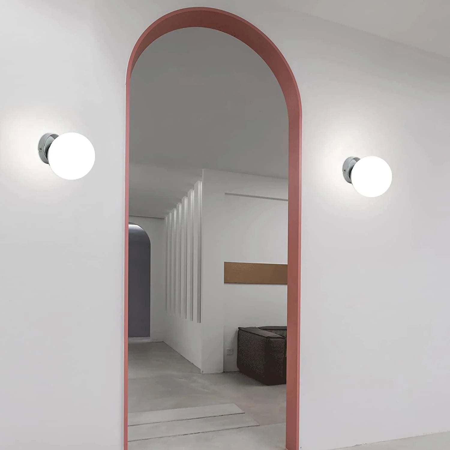 Glass Ball – nowoczesny kinkiet ścienny/ lampa sufitowa