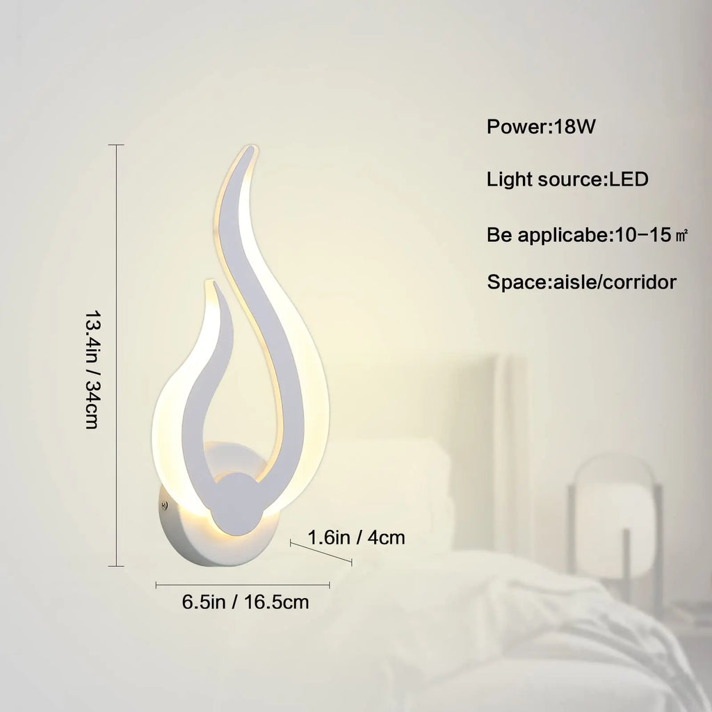 Flame Light – nowoczesny kinkiet ścienny