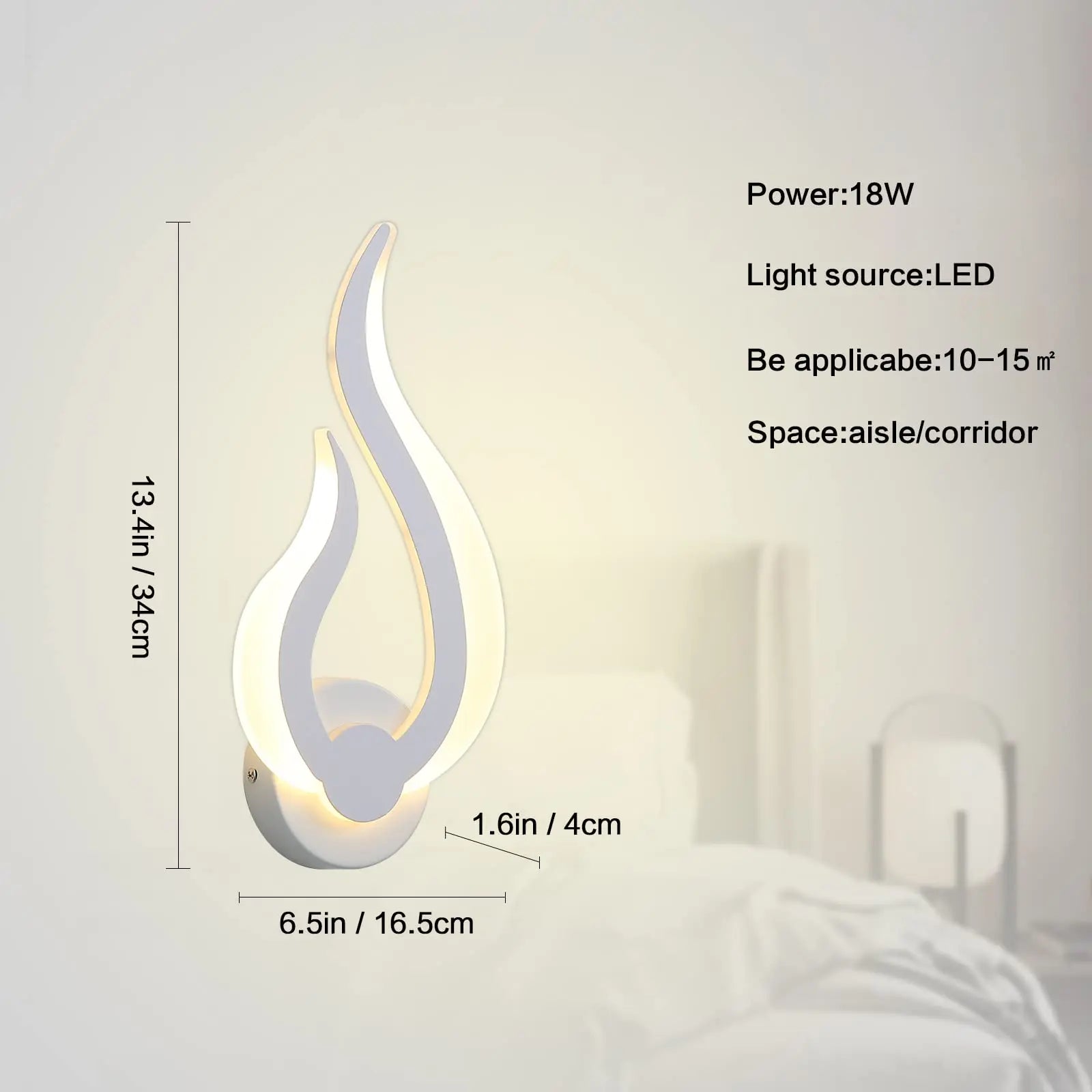 Flame Light – nowoczesny kinkiet ścienny