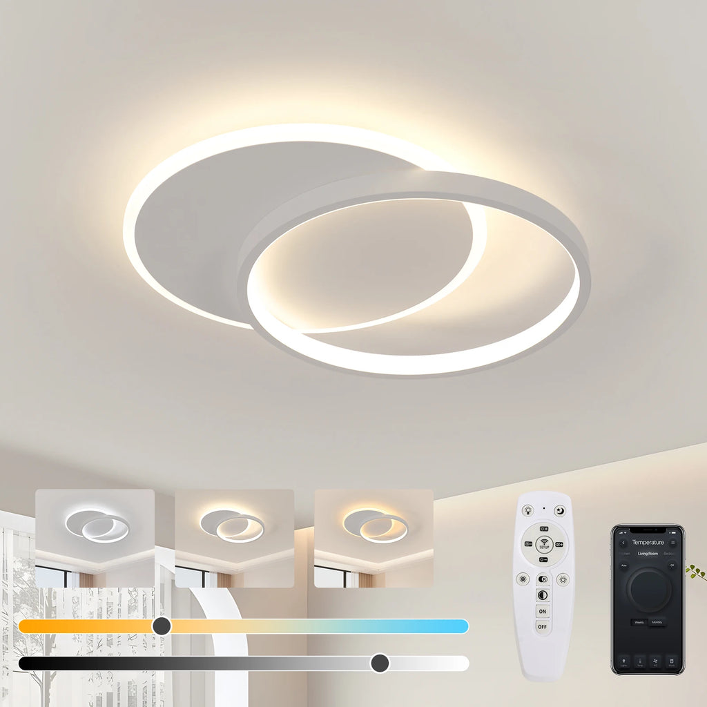 Lunar White – nowoczesna lampa sufitowa