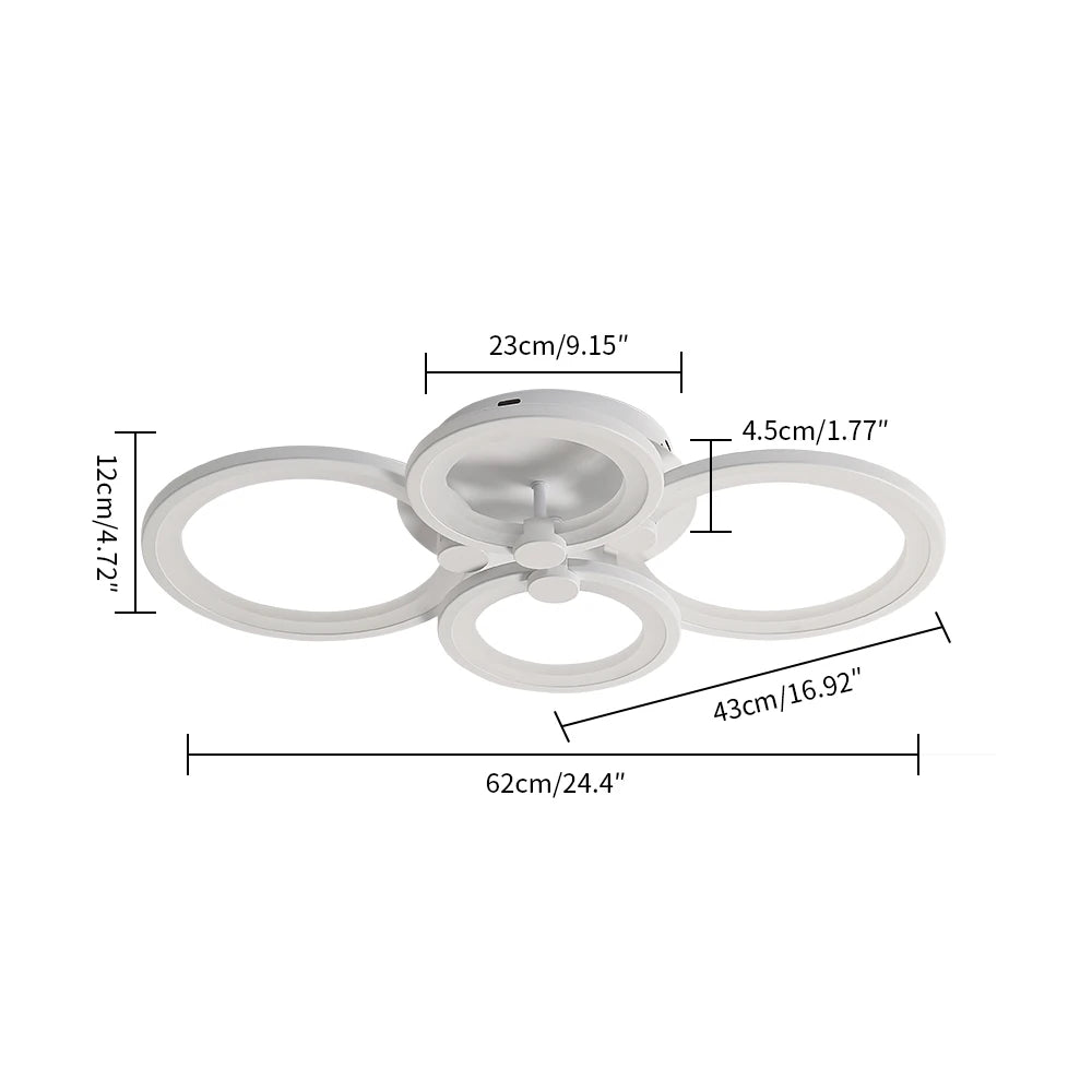 Quad Ring – Nowoczesna Lampa Sufitowa
