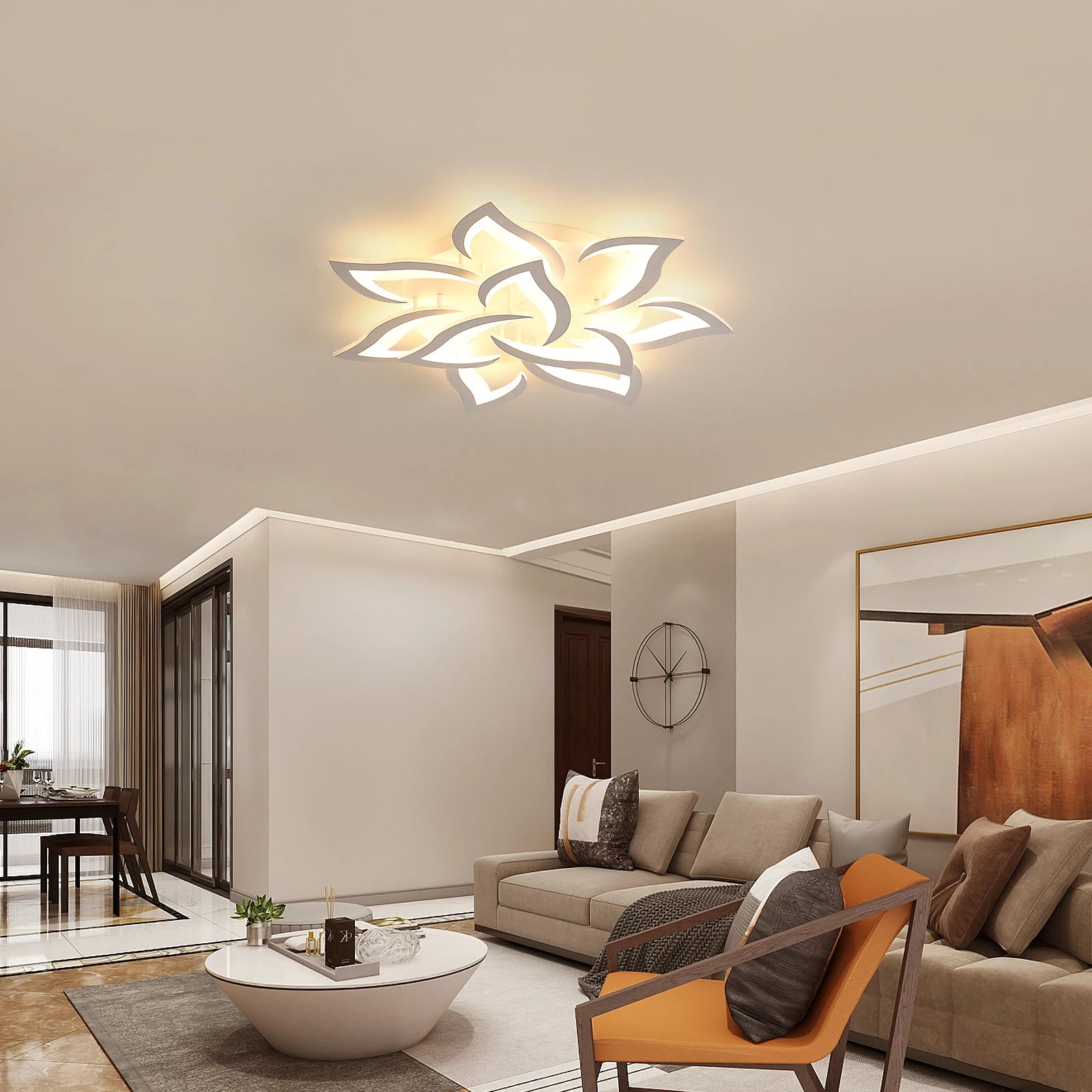 Lotus Grand – nowoczesna lampa sufitowa