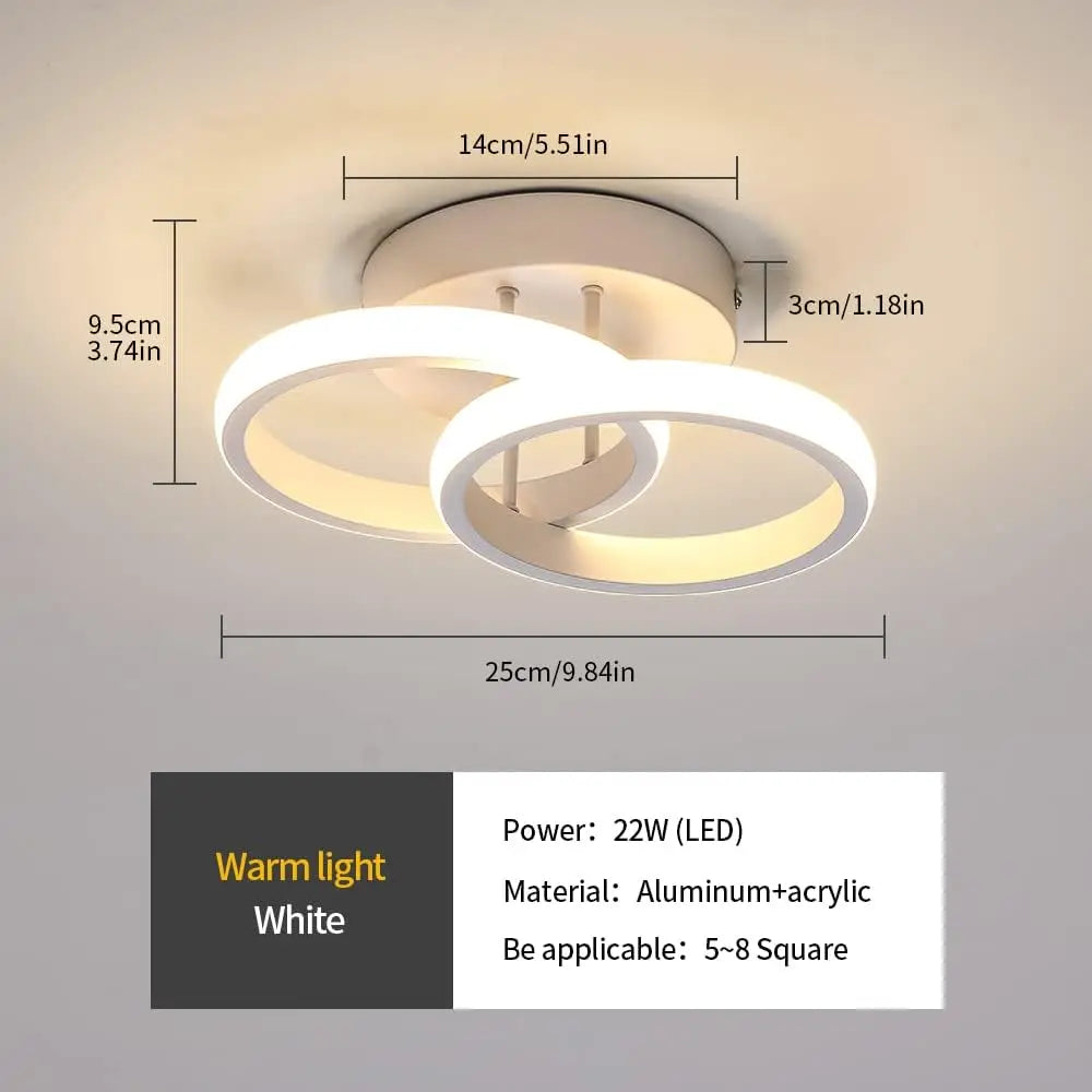 Luna Duo – nowoczesna lampa sufitowa