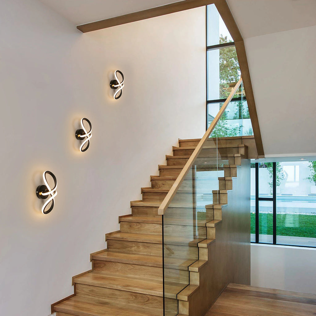Modern LED Ceiling Lights, Curved Ceiling Lamp 20W 1800LM Warm White 3000K for Living Room,Dining Room