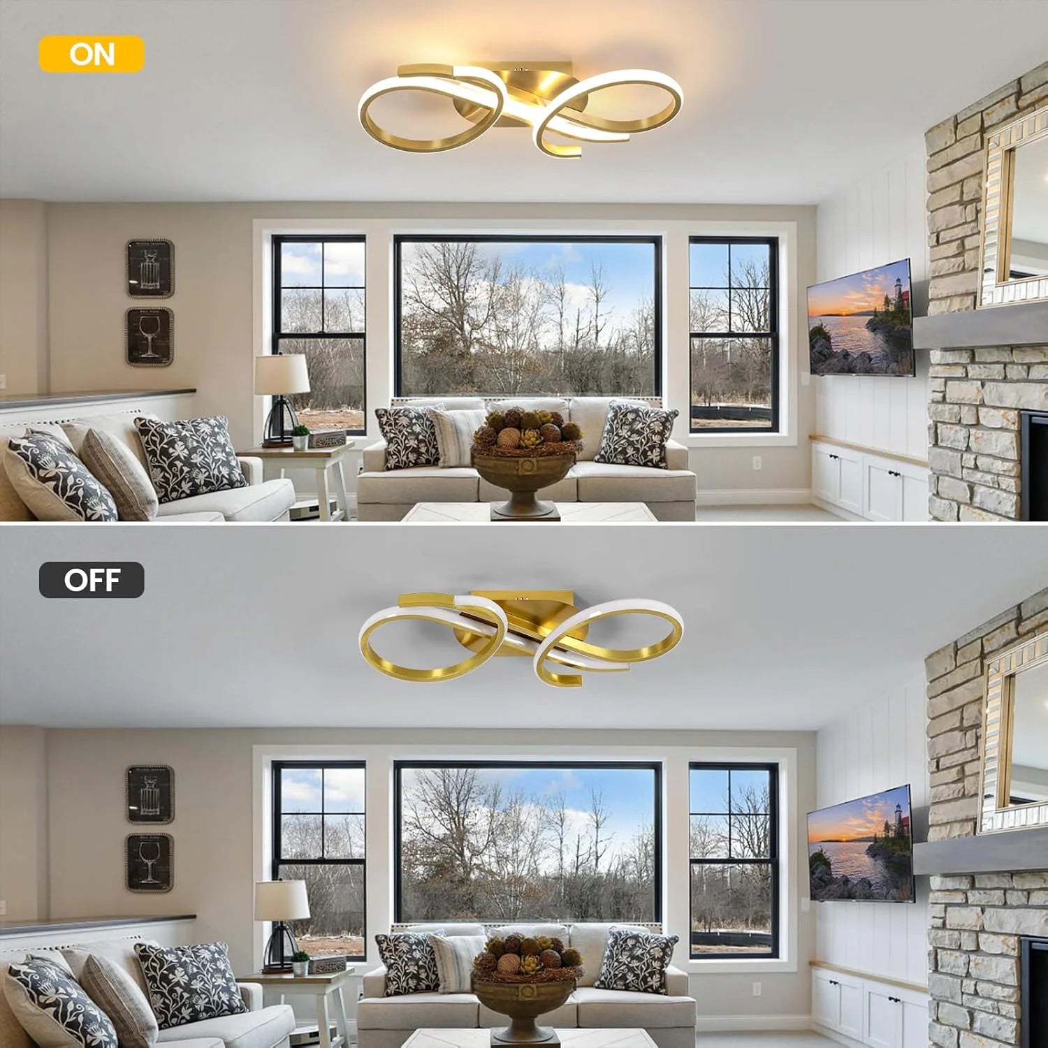 Modern LED Ceiling Lamp,36W 3240LM Ceiling Light,Aluminum LED Ceiling Light for Bedroom,Hallway