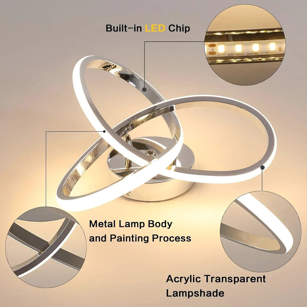 LED Ceiling Light Fixtures,30W Close to Ceiling Lamps,Modern Flush Mount Ceiling Light for Hallway,Bedroom,Warm Light 3000K