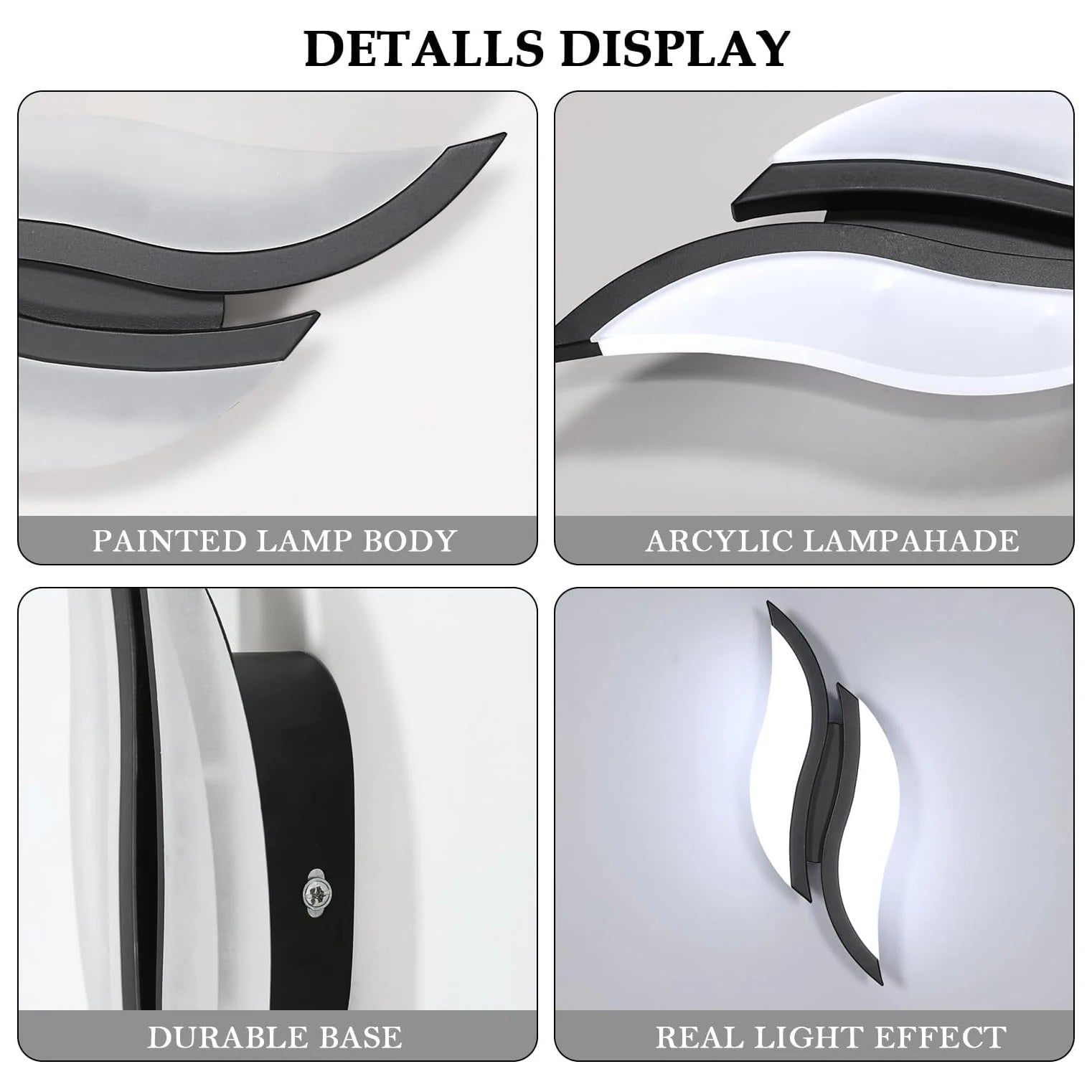 LED  Wall Sconce,12W Acrylic Wall Lamp Leaf-Shaped Design Cool White Light 6500K for Bedroom Living Room Corridor