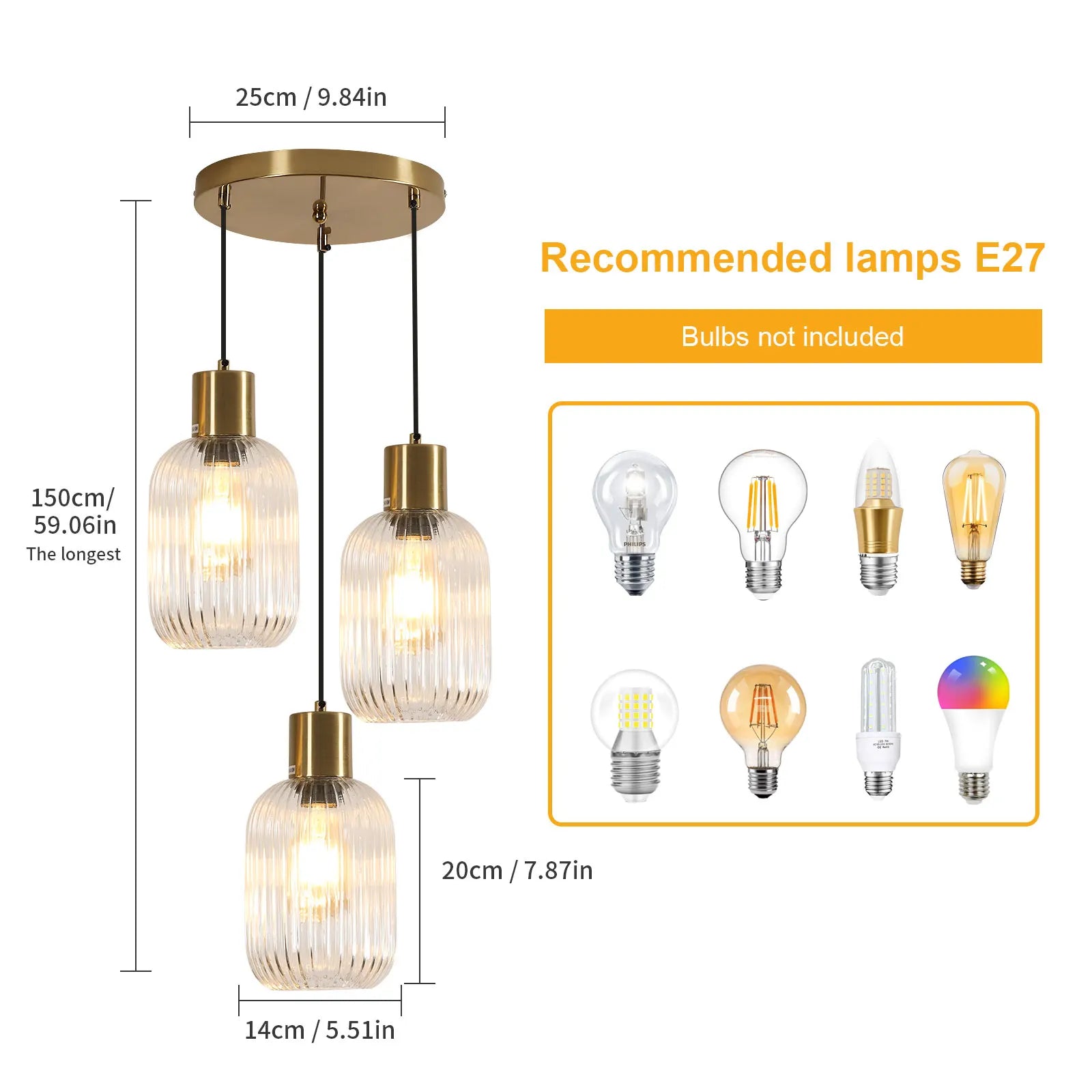 Clear Copper Drop – nowoczesna lampa sufitowa