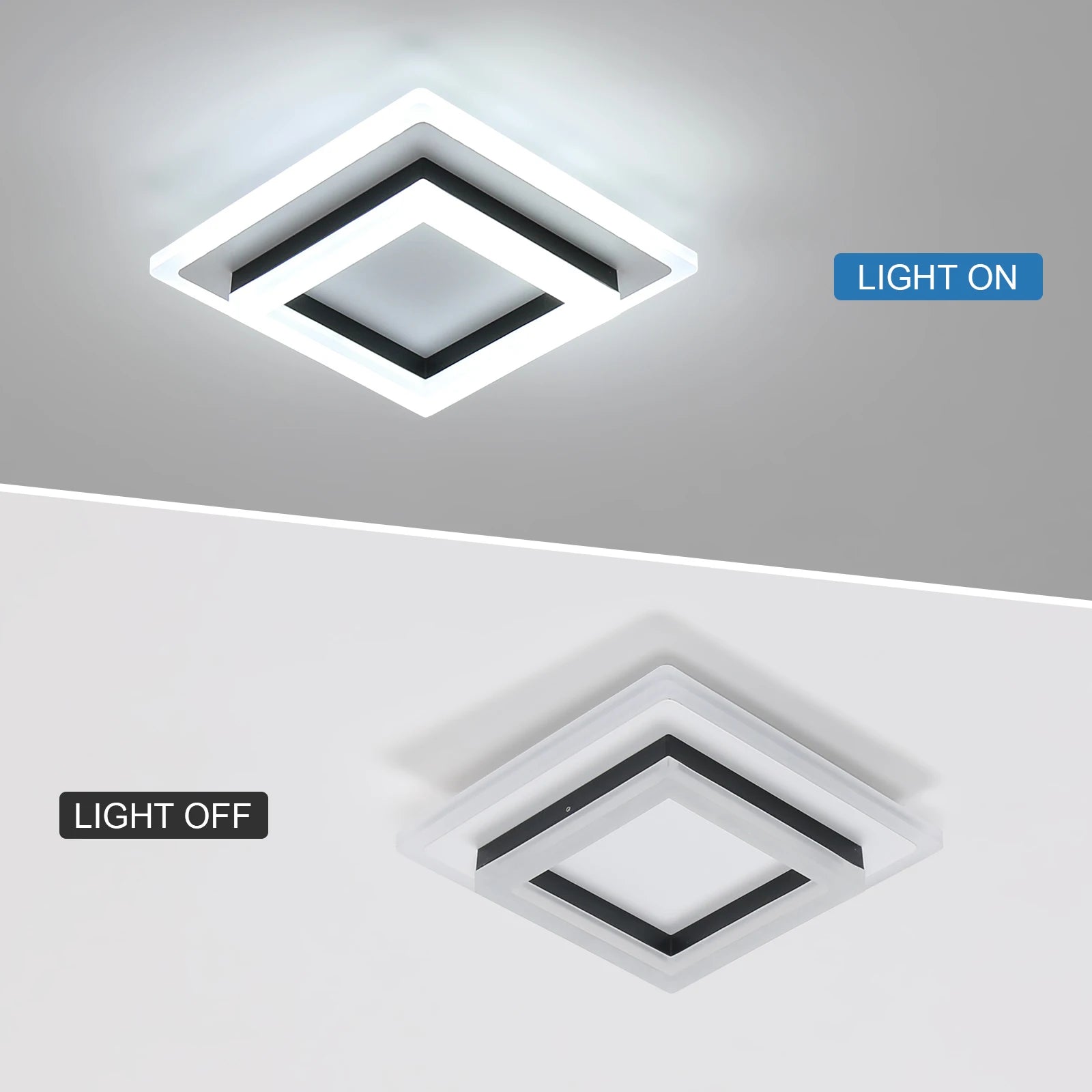 Vetro Square – nowoczesna lampa sufitowa