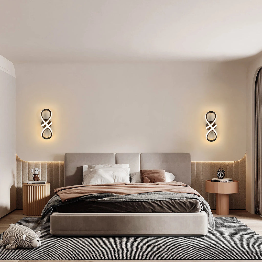Modern LED Ceiling Lights, Curved Ceiling Lamp 20W 1800LM Warm White 3000K for Living Room,Dining Room